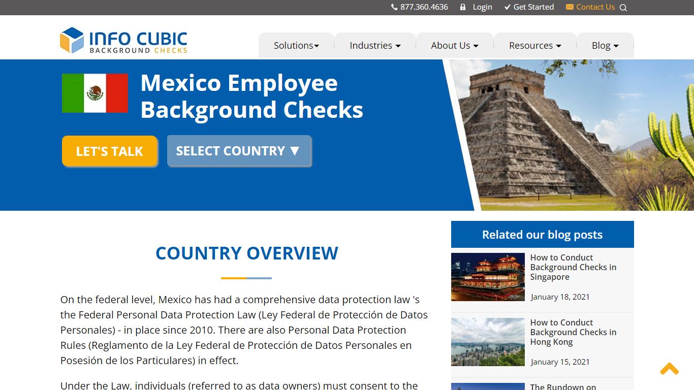 Mexico Background checks - Info Cubic